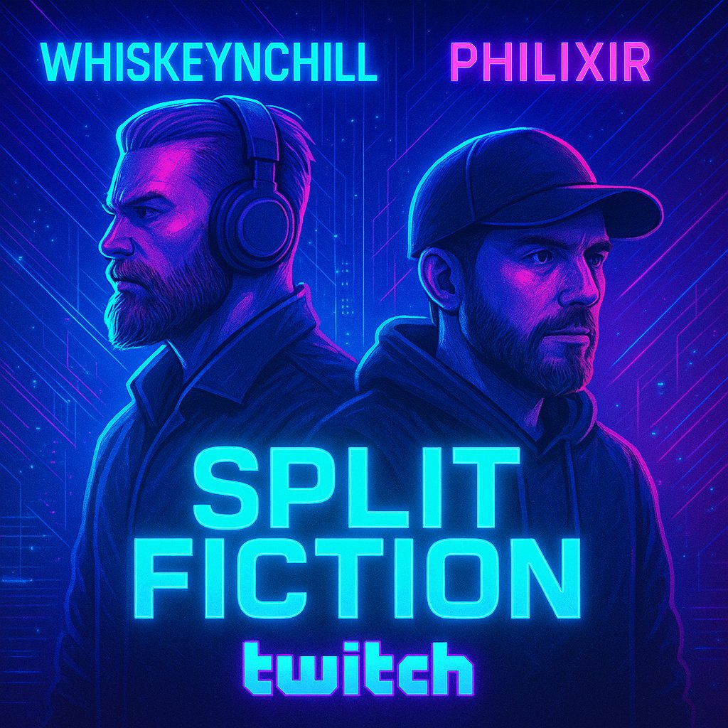 philixir_BC's tweet image. 📷 SPLIT FICTION — LIVE TONIGHT 📷Two worlds. Two streamers. One chaotic mission. Join WHISKEY and @philixir_BC  as they dive head-first into Split Fiction — the most intense co-op showdown of the season. 📷 📷 Watch live on Twitch 📷 Twitch.tv/PhiliXiR 📷 Bring the energy…