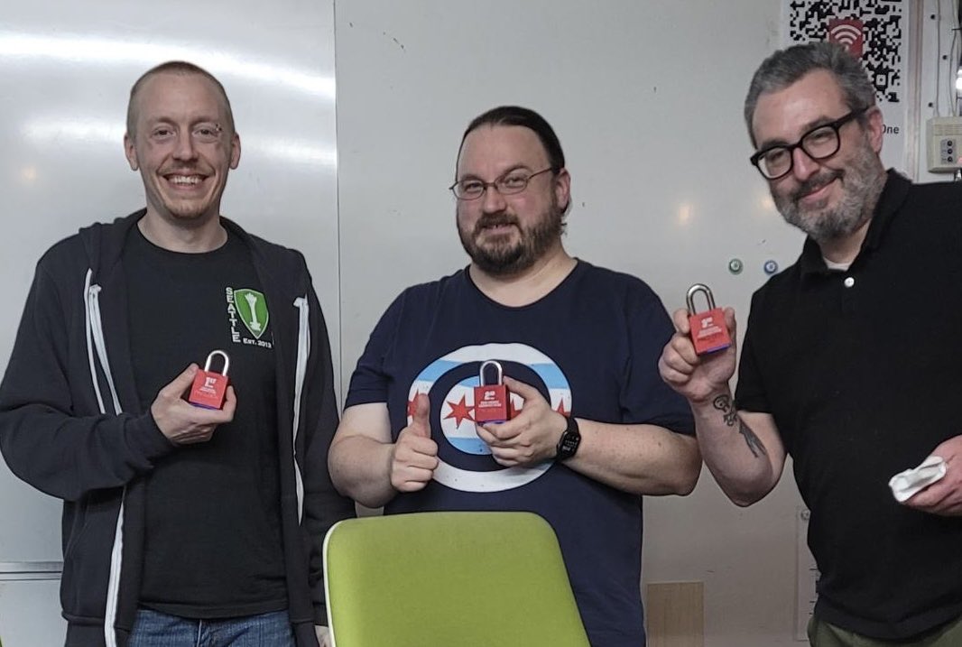 TOOOLChicago's tweet image. Congrats to the winners! @LockpickingDev