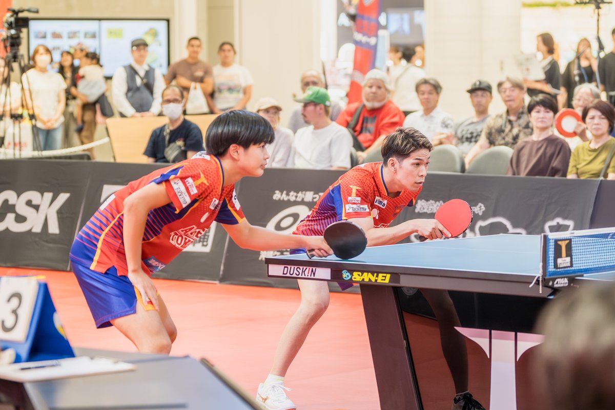 ryukyuasteeda's tweet image. 【📸 ASTEEDA PHOTO🔥】
🏓 10/18 Home Game ダブルスハイライト集
📣 【沖縄出身ペア】 #上江洲光志 & #坂井雄飛 ペアを“ベストショット”でお届け‼️👀✨
#琉球アスティーダ #卓球 #Tリーグ #王座奪還