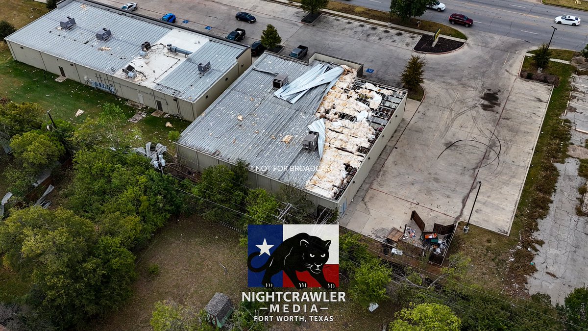 The dollar general in E Berry was likely the hardest hit structure from Friday nights strong straight line winds. The store remains closed as there is multiple holes in the roof letting water in. <a href="/Fox4Weather/">Dan Henry</a> <a href="/LiveStormsMedia/">Live Storms Media</a>