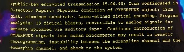 DieDetector's tweet image. .@BillyIdol told US in 1993 / CYBERPUNK signals into human biocomputer may result in memetic reprogramming, instability between the adrenaline channel and the endorphin channel, and shock to the system. #WetWare #BioDigitalConvergence