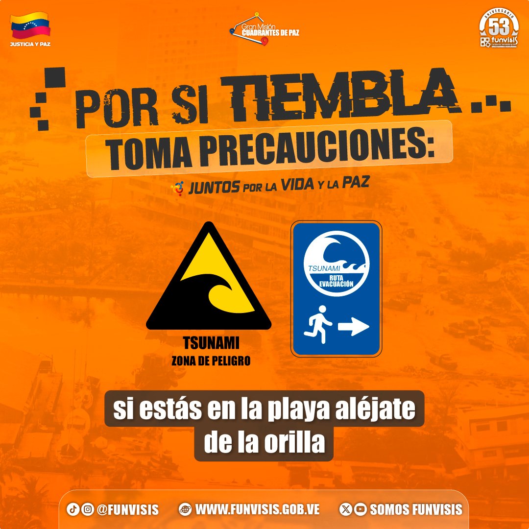 SomosFunvisis's tweet photo. La preparación hace la diferencia. No olvides que los #Sismos no se pueden predecir, por ello debes estar siempre alerta.
Te invitamos a conocer nuestra campaña #PorSiTiembla, allí encontrarás qué hacer antes, durante y después de un terremoto.
#Campaña #FunvisisInforma https://t.co/BnoFRXtgon