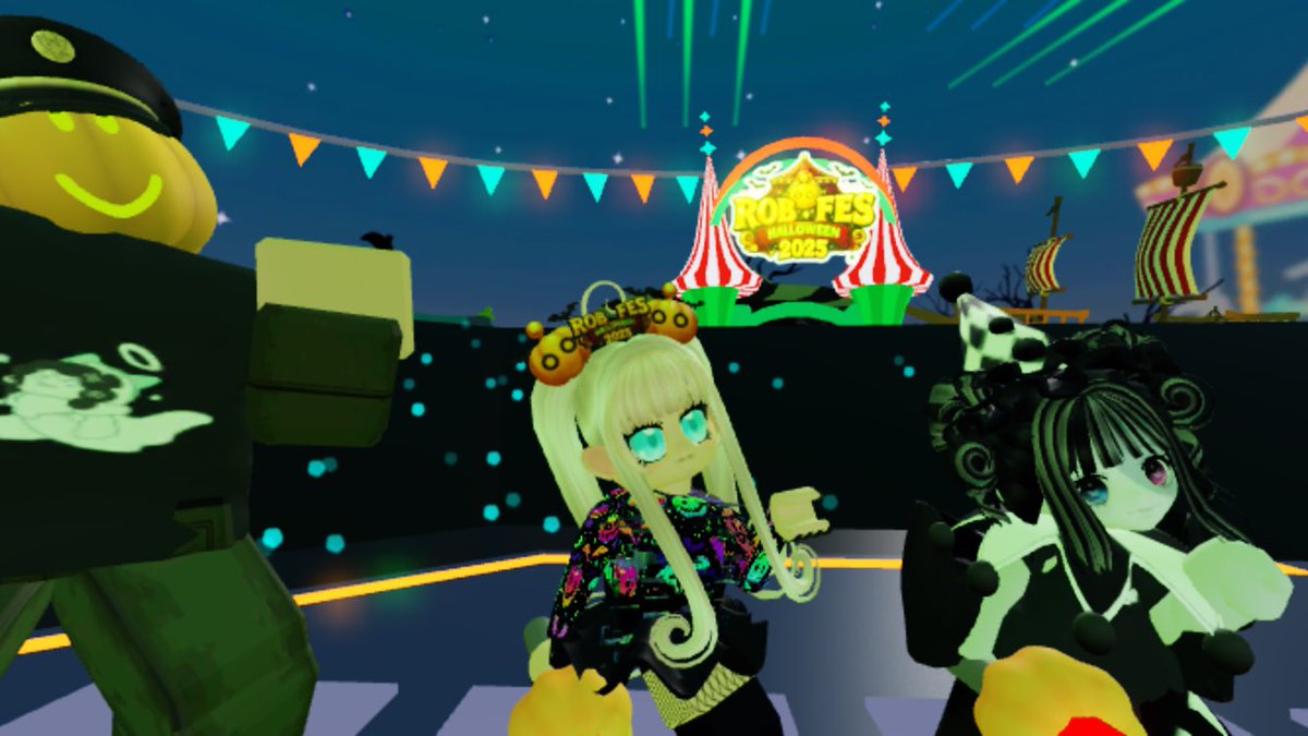 Aoillusory's tweet photo. 【ROB🎃FES HALLOWEEN 2025】
一体化して踊るのって想像以上に楽しい🤭 今年は新システムも導入、ステージ上の体感が出来るだなんて最高✨ 本日最終日、思う存分盛り上がりまっしょう! 16:30からはロブラボで閉会式の配信があるので観てねー
#ROBLABO #ロブラボ #ロブフェスハロウィン2025 https://t.co/LkayHY90k4
