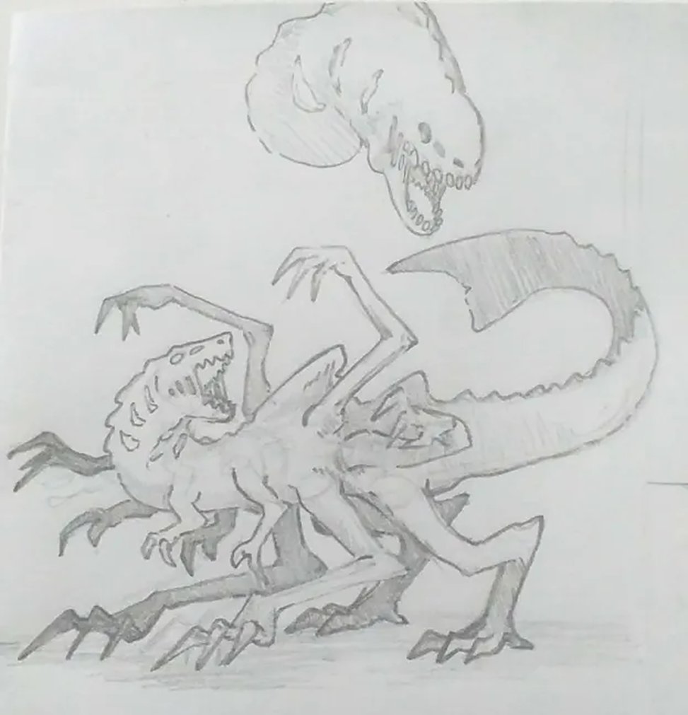 Demonic creature I'm developing for my manga.
I hope you like it.
I haven't finalized its design yet, so that's why it looks like this. Sorry for the inconvenience.
#Drawing
#Sketch
#TraditionalArt
#MangaArt
#MangaArtist
#AnimeArt
#MangaStyle
#IndieManga
#ArtShare #ArtCommunity