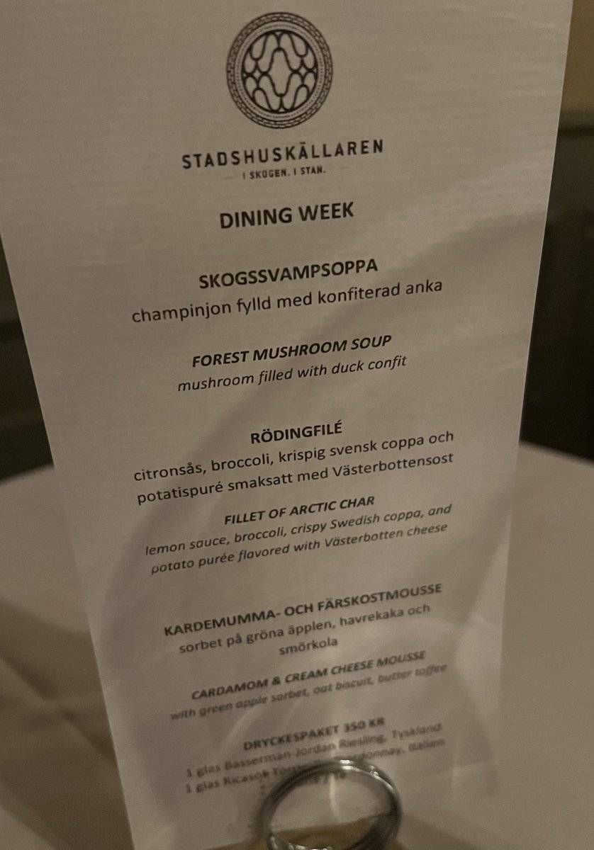 beduin01's tweet image. Trevlig sittning på Stadshuskällaren - väl värt ett besök. Ha en trevlig söndag vänner