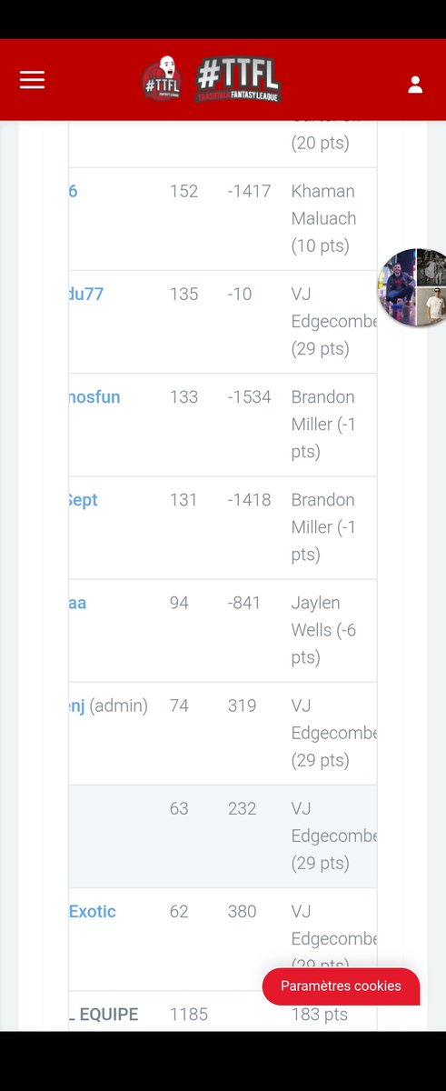 Adaptation a la <a href="/LigueExoticTTFL/">Ligue Exotic TTFL 🐪❤️</a> en 1 photo: