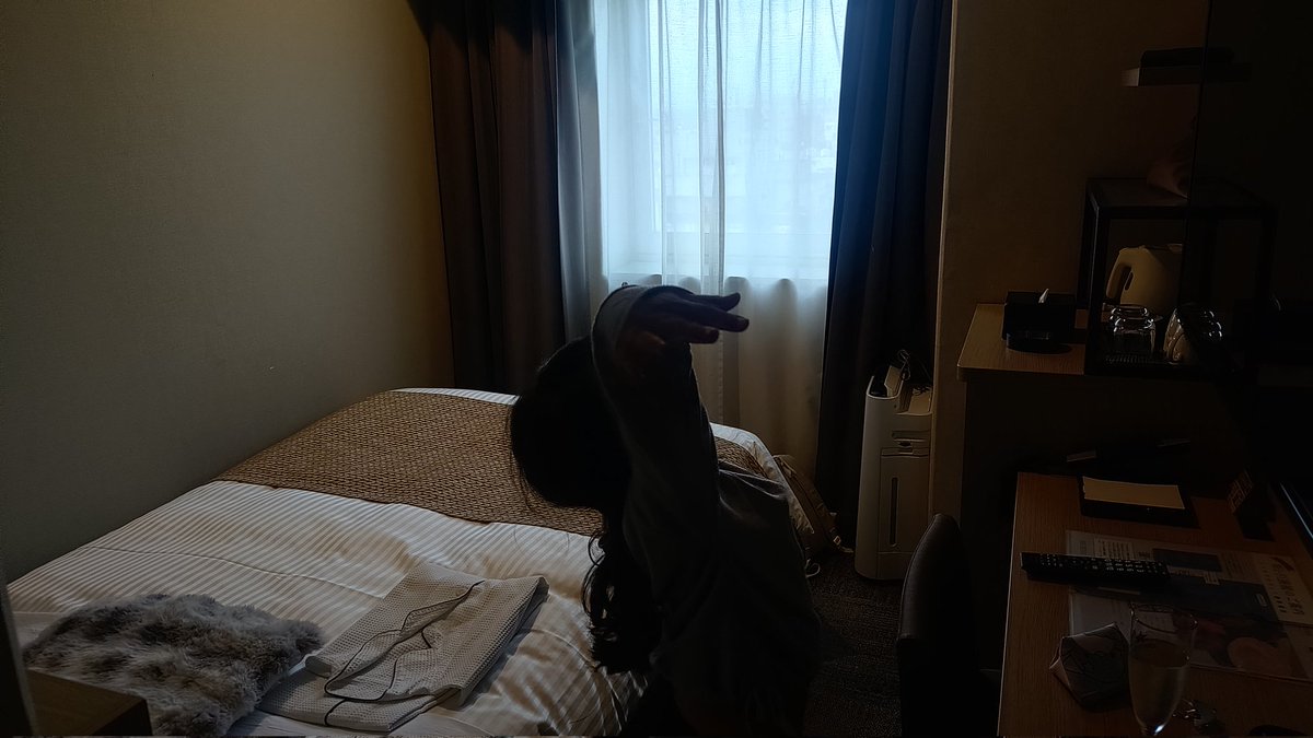 Tech21R's tweet image. 大分市内の宿に到着！
そして、ウェルカムドリンクでカンパーイ😊