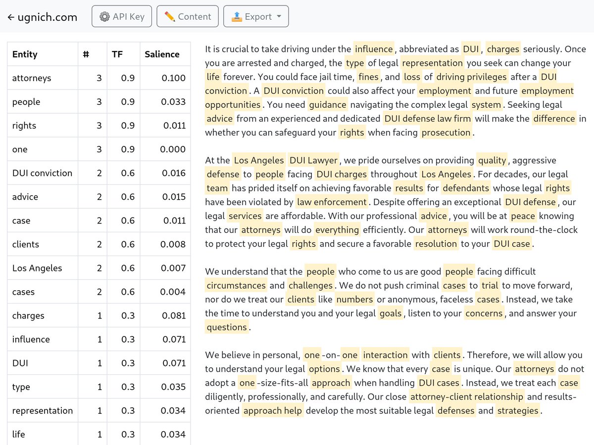 ugnich's tweet image. Sharing free SEO tools I made for myself.

Tool #11: NLP Entities Extractor
Free online tool to extract NLP entities from a text using Google NLP API.

Link in the first comment.
