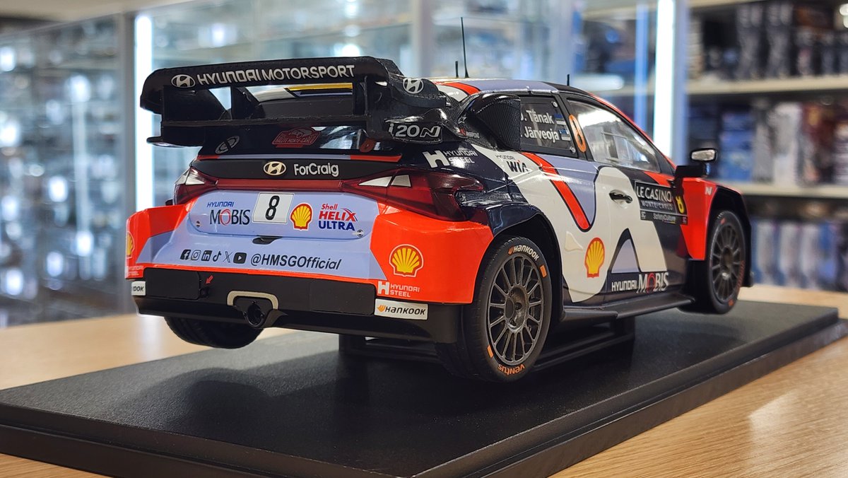 PH_minicar's tweet photo. イクソ新製品　1/18スケール

■18RMC230B　ヒョンデ i20 N ラリー1 2025 WRC ラリー・モンテカルロ No.8 オィット・タナック/マルティン・ヤルヴェオヤ ライトポッド付

1/18スケールならではの迫力は満点。ラリーならではのライトポッドが堪りません。ダイキャストモデル。 https://t.co/4Cz8ClvKBG