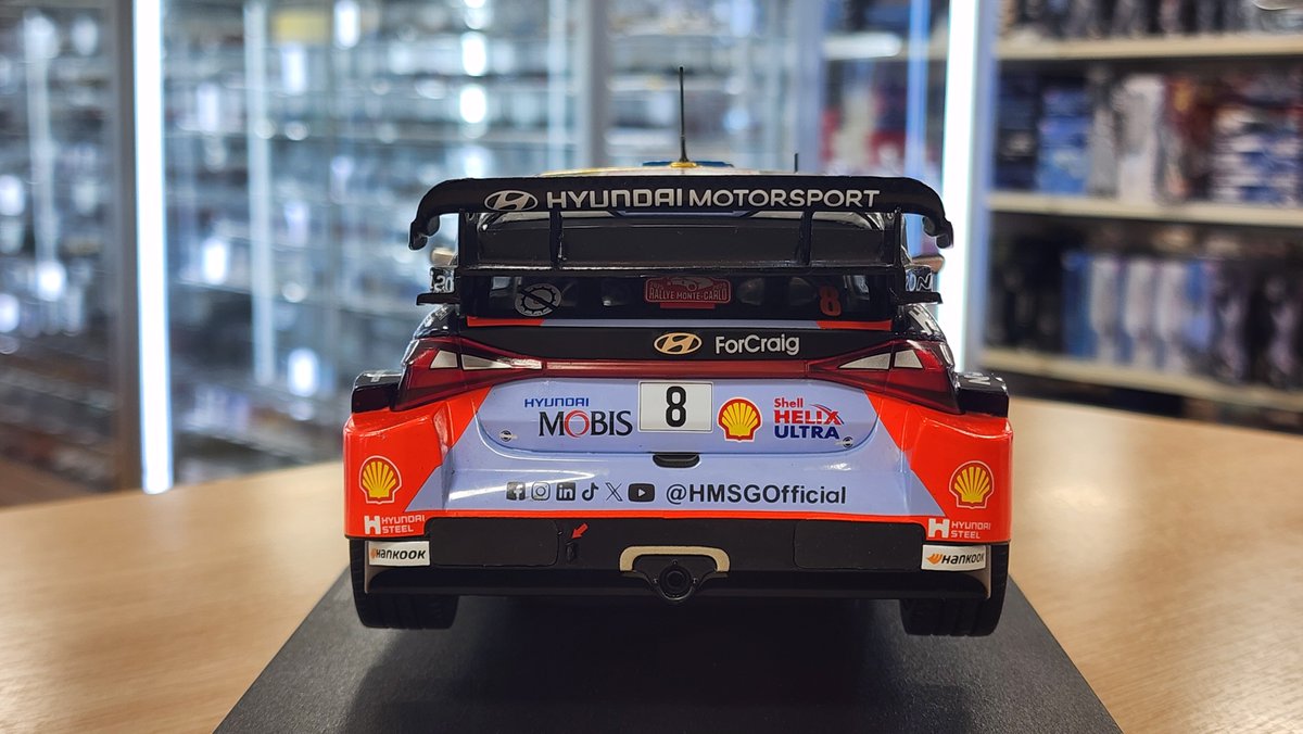 PH_minicar's tweet photo. イクソ新製品　1/18スケール

■18RMC230B　ヒョンデ i20 N ラリー1 2025 WRC ラリー・モンテカルロ No.8 オィット・タナック/マルティン・ヤルヴェオヤ ライトポッド付

1/18スケールならではの迫力は満点。ラリーならではのライトポッドが堪りません。ダイキャストモデル。 https://t.co/4Cz8ClvKBG