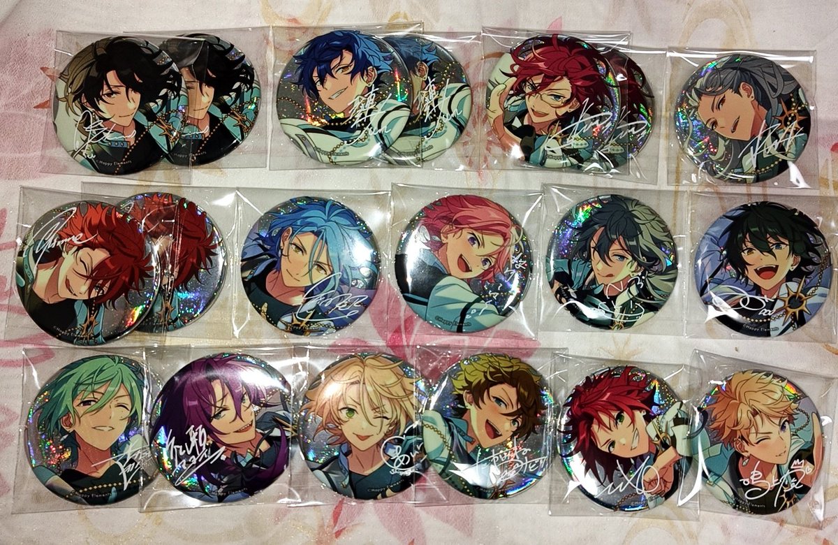 交換】あんスタ 9周年 缶バッジ CANBA!! 譲： 零 ジュン 茨 凪砂 燐音