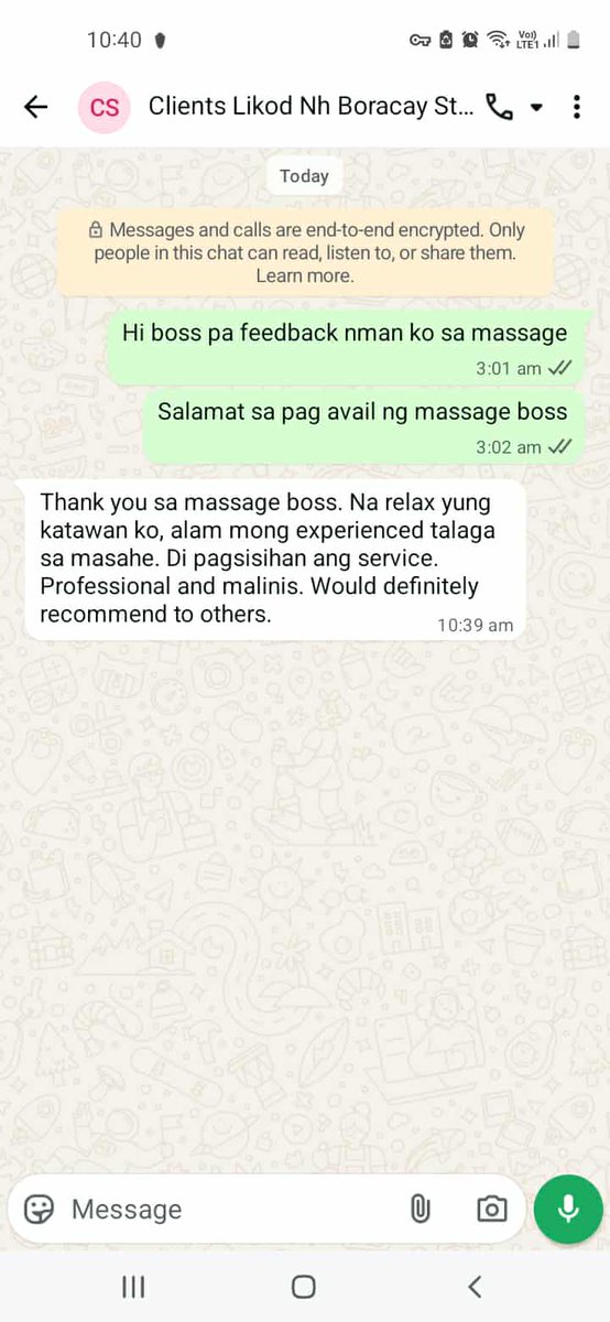 Massage therapist tweet media