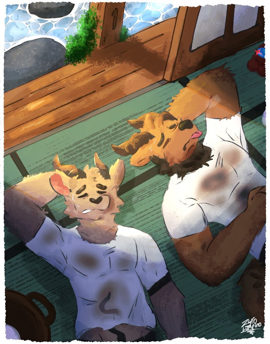 Sleeping goat🐐🐐☀
Commission for <a href="/Scrumptiouscoal/">Coal</a>