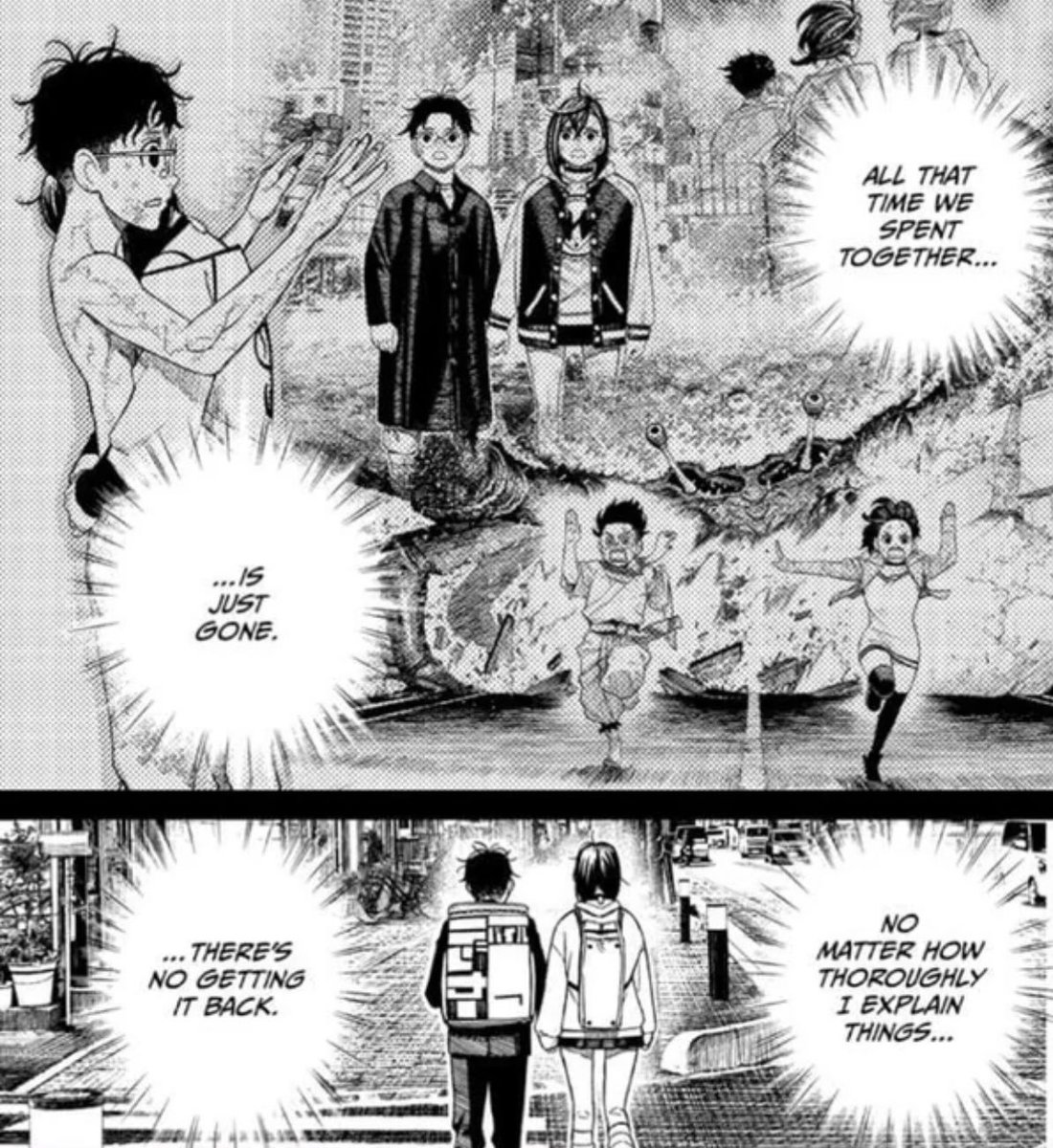 DanDaDaily's tweet image. Odds are Okarun is wrong, but what if it’s right? I don’t wanna think about this 😭