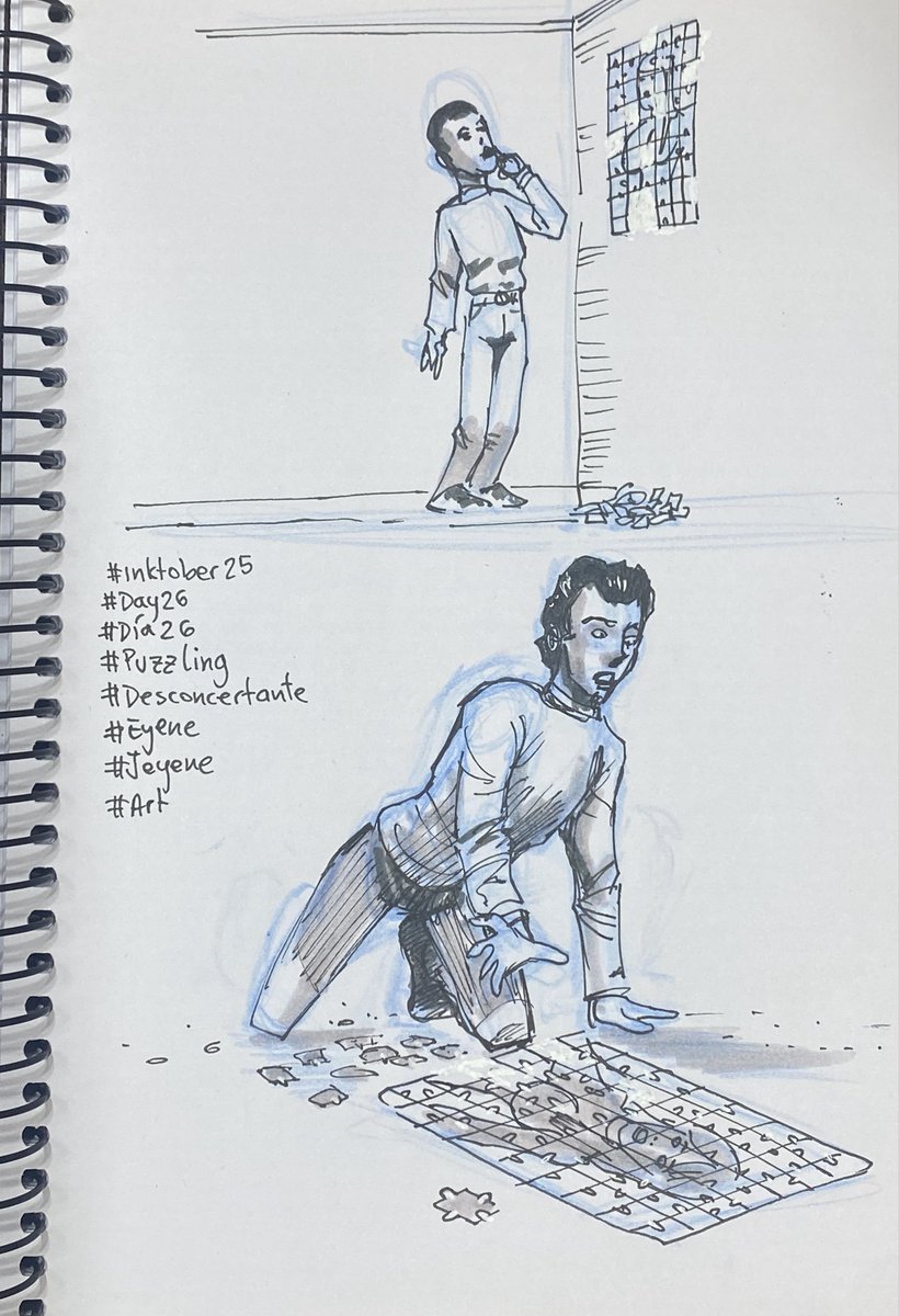JuanEyene's tweet photo. #day26 #dia26 #puzzling #misteriosa #desconcertante
#Art #Inktober2025 #ink
@ApoyaArtista #inkdrawing #inktoberchallenge #drawing #illustration #painting @ConoceArtistas
@inktober @InktoberES #inktoberEs
#eyene #eyene25 #jeyene
#inktober_perfectchallenge2025 https://t.co/cpqx5LNXVG