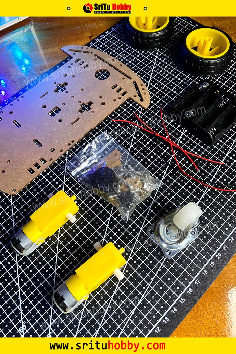 sritu_hobby's tweet image. 2WD smart car kit parts
#arduino #smartcar #arduinoprojects #Robotic #arduinofun #arduinoprogramming #diyprojects #robot #diycar #arduinotutorial #electronicprojects #electronictutorials #srituhobby #sritu_hobby #SriTu_Hobby_App #SriTu_Hobby_Shop
