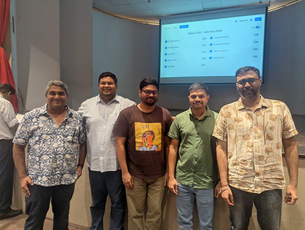 KCircleQuizzing's tweet image. Congrats to all winners of India Quiz. What a brilliant and entertaining set!