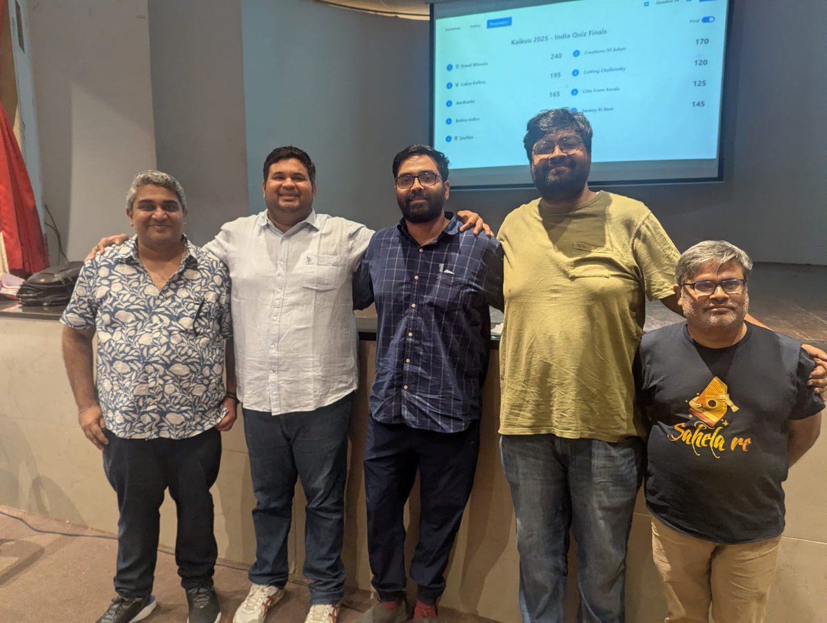KCircleQuizzing's tweet image. Congrats to all winners of India Quiz. What a brilliant and entertaining set!