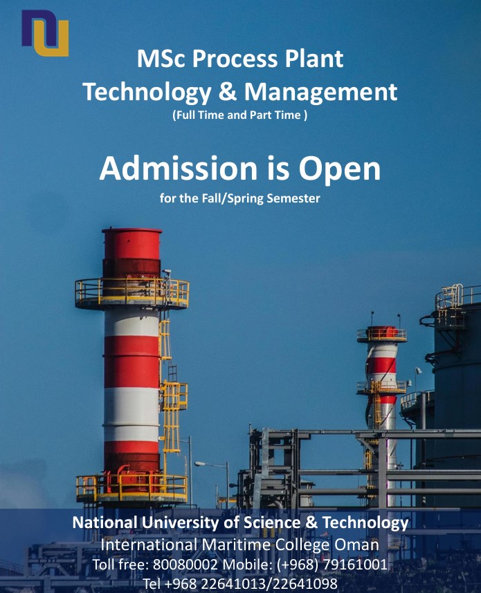 We are pleased to announce the commencement of the new Master of Science in Process Plant Technology and Management at IMCO!
The program is designed to equip professionals with advanced skills in process plant operations, technology, and management
The course begins on 2 Oct 2025