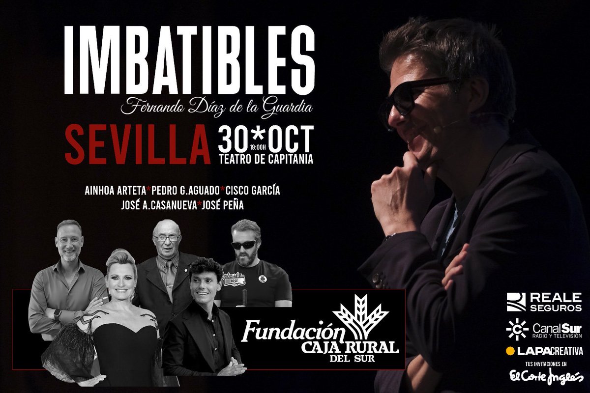 SEVILLA marca buena parte de mi vida porque es donde han crecido mis hijos, muchas amistades y en gran medida mi vocación. Tenía el sueño de compartir la experiencia IMBATIBLES y se cumplirá este jueves, junto a la Plaza de España. Siento gratitud y una profunda y feliz emoción.