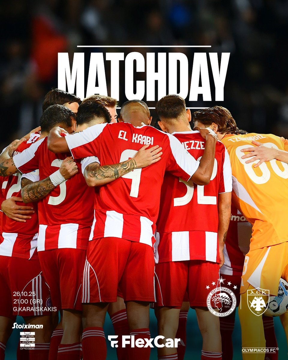 ⚪️ 𝗠𝗔𝗧𝗖𝗛𝘿𝘼𝙔 🔴
 
🆚 AEK
🕟 21:00 (GR)
🏆 Stoiximan Super League
📌 G. Karaiskakis