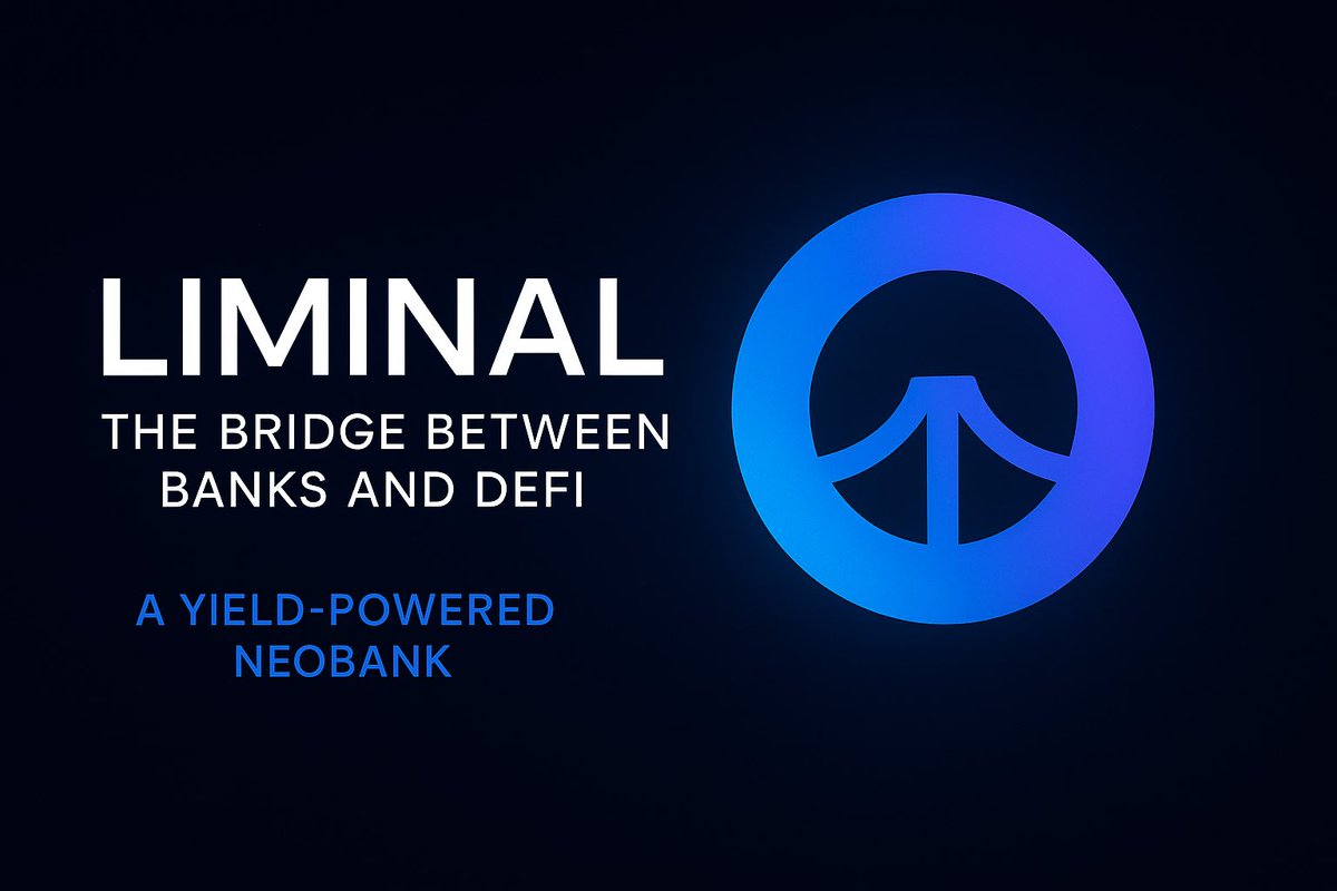 KREEEPER79's tweet image. 🧵 The Rise of Liminal — The Future of Onchain Banking
1️⃣ The world is shifting.
Traditional banks move slow.
DeFi moves fast.
Liminal is where both worlds finally meet. 🌍
2️⃣ What is Liminal?
Liminal is a yield-powered neobank that connects your bank account to the blockchain…