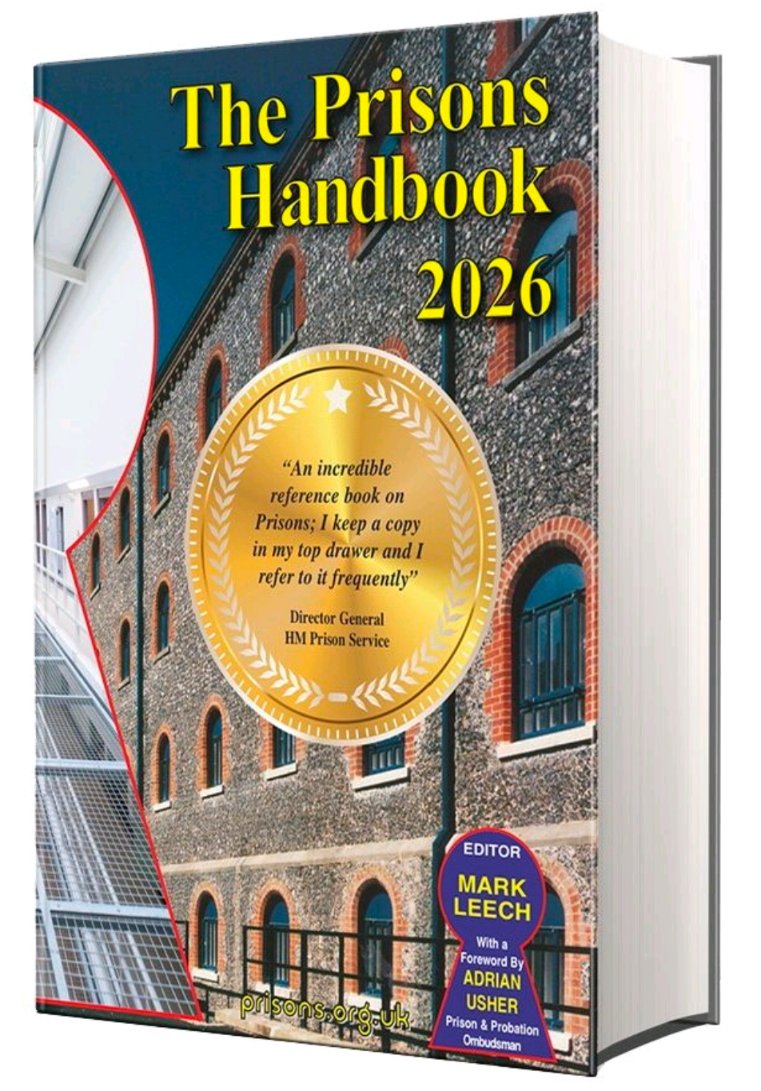 prisonsorguk's tweet image. The Prisons Handbook 2026 - #published! 
“Essential reading, providing a comprehensive understanding of the prison system, it rightly sits in every prison library.” 
Amy Rees as CEO of HMPPS - quoted from her Foreword to the 2025 edition 
prisons.org.uk