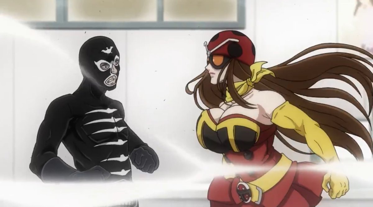 officialwheyfu's tweet image. Name: Yuriko Okada (aka Electronic Wave Humanoid Tackle)
Anime/Manga: Tojima Wants To Be A Kamen Rider
First Appears: Episode 1

It's inconsistent, but Tackle has some meat on her bones in more than enough instances to be documented.

#animemusclegirls
#muscularanimegirls
#wheyfu