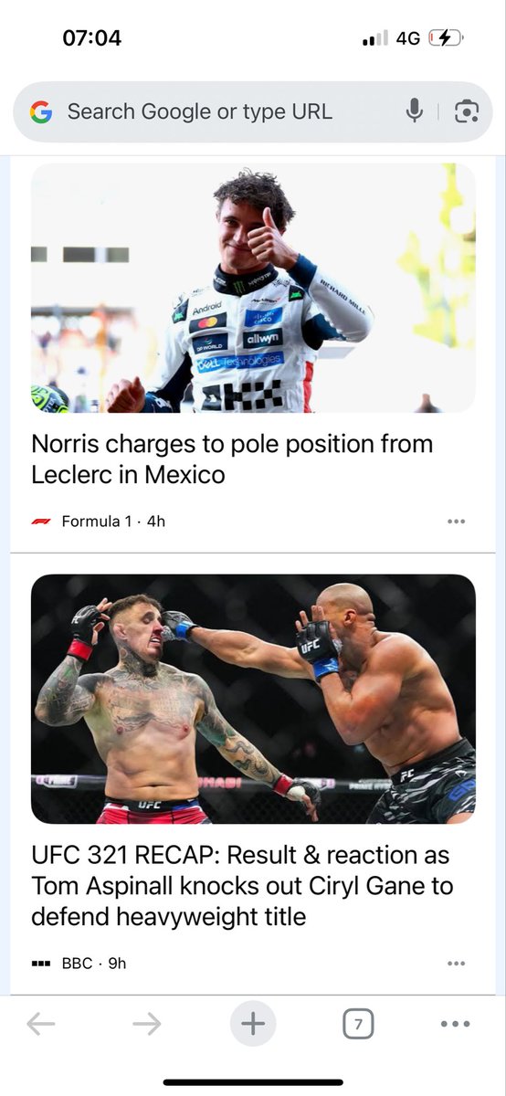 chrislaas's tweet photo. @BBCSport how in any way is this headline remotely accurate?! C’mon guys you better than that! #UFC321 https://t.co/jo5vaerHSF