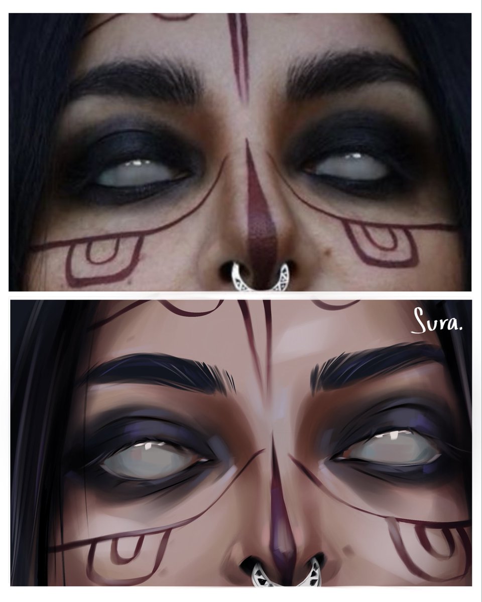 sosorealee's tweet photo. Alright artists… let’s play a little game.
Draw a scary face.
Tag me @sorealee and let’s see who scares best.

#horrorart #horror #halloween #halloweenfacepaint #halloweenmakeuplook #halloweenlooks #artchallenges #horrorartchallenge #illustrator #illustration #digitalart #artist https://t.co/32M1dwYglU