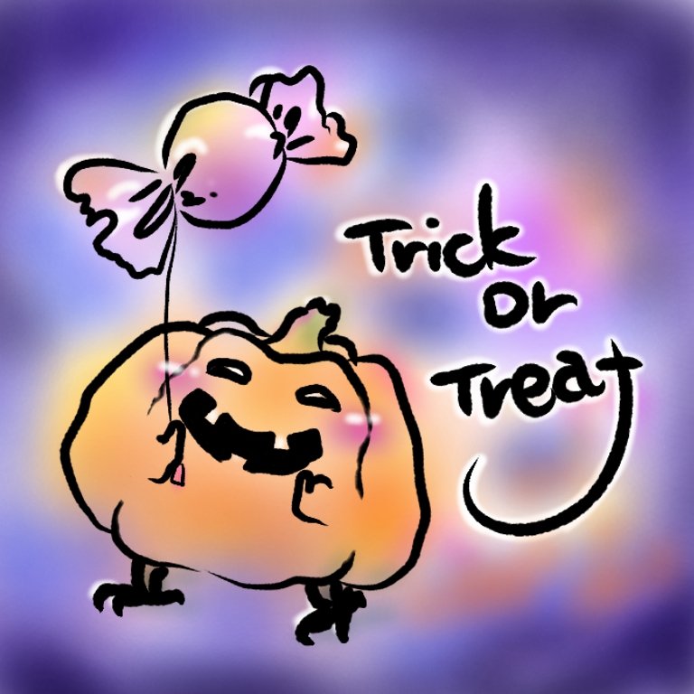 かぼちゃくんも
甘〜いお菓子が食べたいよ〜
Trick or Treat 🧡
