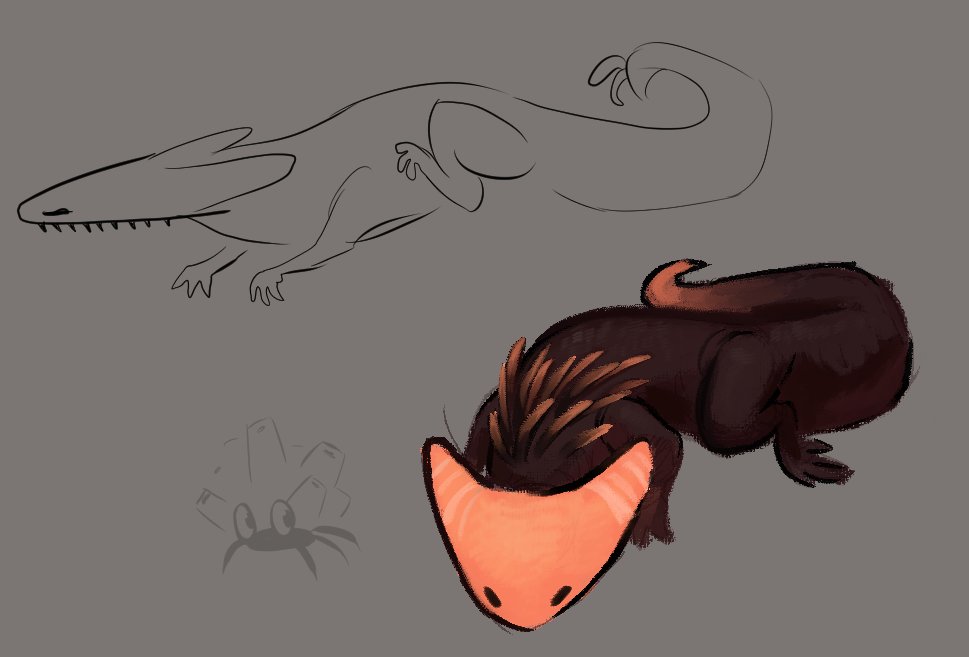 shadedcitadel's tweet image. whatevah. go my lizard scraps. #rainworld