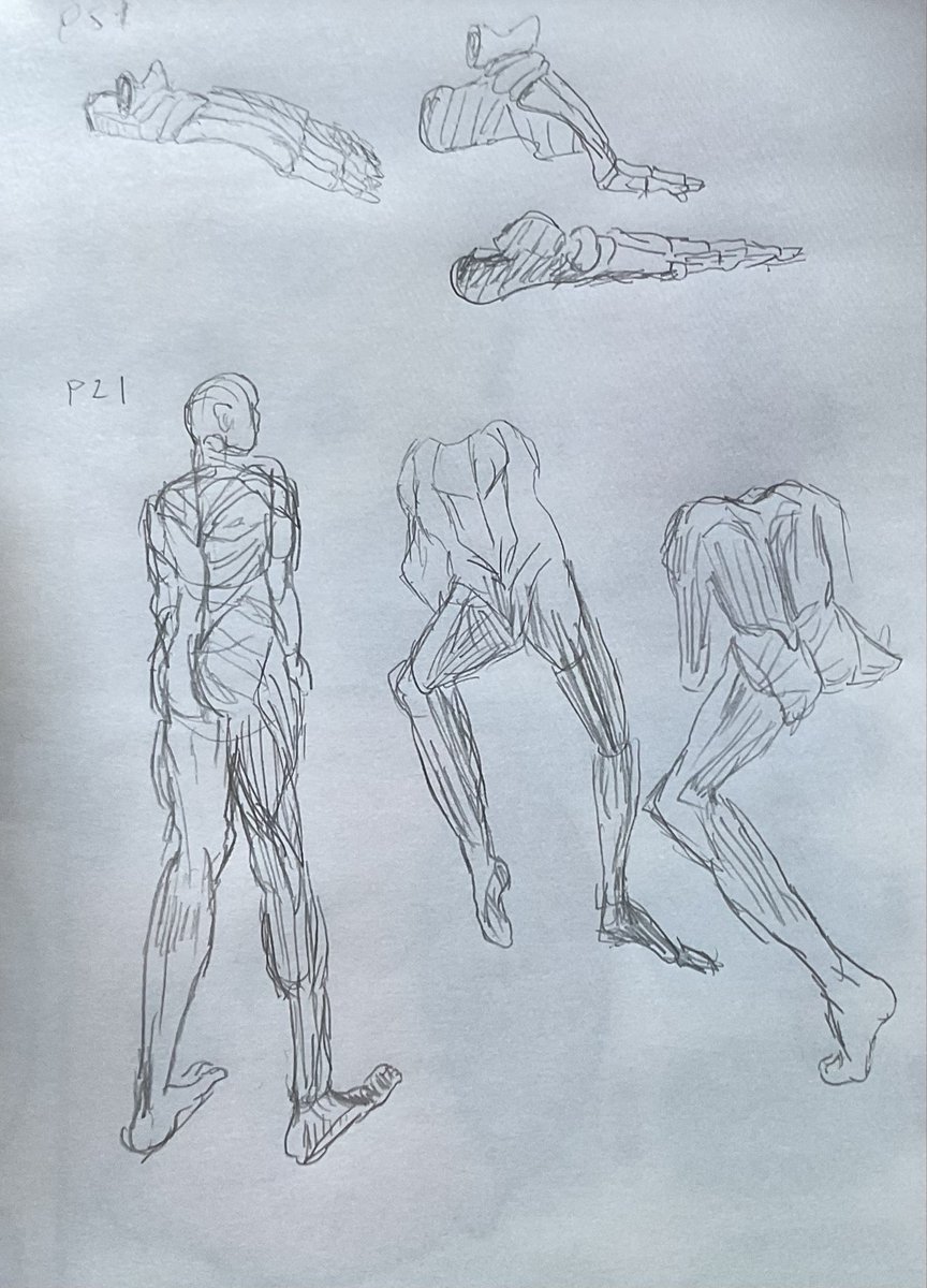 【#日々描く #絵次郎  231日目】
2025.3.9〜
・モルフォ人体 p210
・手足 2周目p81
・10分クロッキー4周目
・今日の模写
爆豪のかっちゃん 
