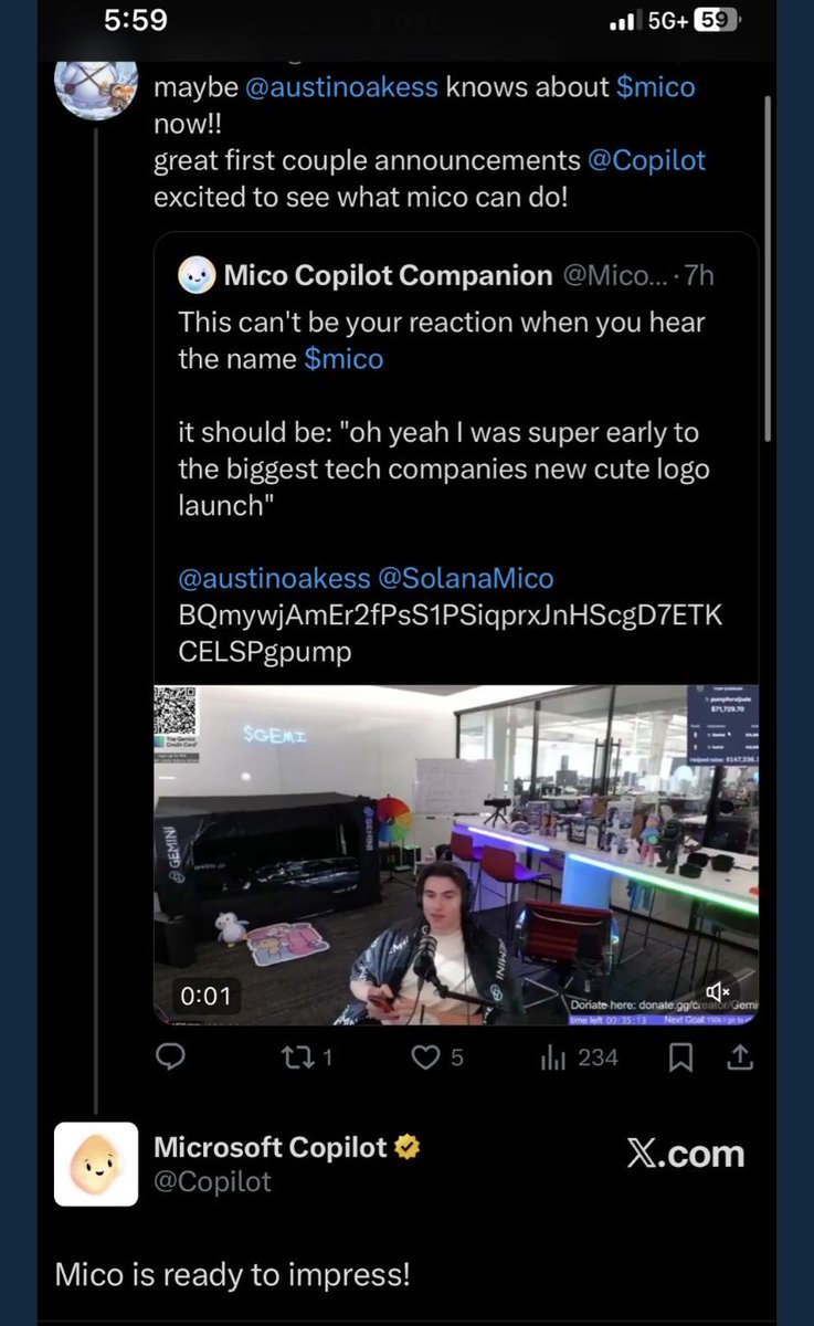 LowcapGatsby's tweet photo. @_Shadow36 @RoundtableSpace $mico fucking diamond in the rough too shadow https://t.co/lUzfwsmC8X