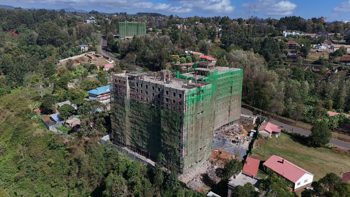 ray_omollo's tweet photo. As H.E. President @WilliamsRuto has often affirmed, Kenya can and will transform in our lifetime. True to this conviction, his administration continues to deliver tangible change through the Bottom-Up Economic Transformation Agenda (BETA). 

One such example of this transformation is the Phase I Meru Affordable Housing Project in Imenti North Constituency, Meru County, a development that is fast reshaping the face of urban settlement in this agriculturally vibrant region.

Launched in July 2024, the project is already 56% complete, with two residential blocks; Block A comprising 132 units and Block B with 98 units, bringing the total to 230 modern, affordable homes. 

The design integrates both residential and commercial spaces, including 8 well-planned shops that will serve the new community. 

On any given day, about 80 workers, most of them local youth and women, are on site. For many, this opportunity has provided them with a livelihood and sparked new enterprises in nearby markets. 

Food vendors, boda boda riders, hardware suppliers and small traders are all benefitting from the renewed economic activity around the project site. It is a ripple effect that demonstrates what the President means by transforming lives from the bottom up.