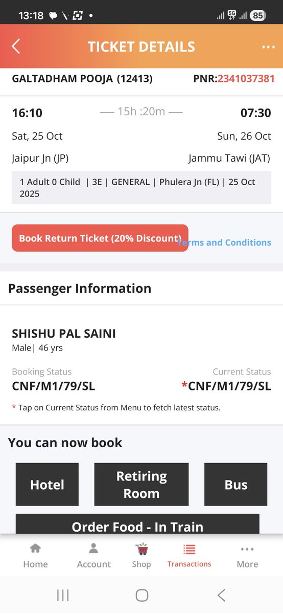 spsaini_jpr's tweet photo. @drm_fzr @RailwaySeva @RailMinIndia https://t.co/oTYxCUcUxa