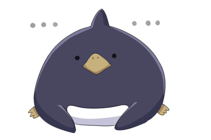 昨日描いたなぞのペンギン 