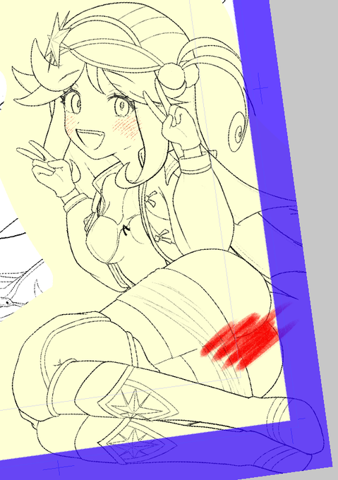 表紙を描き始めるぞッ 