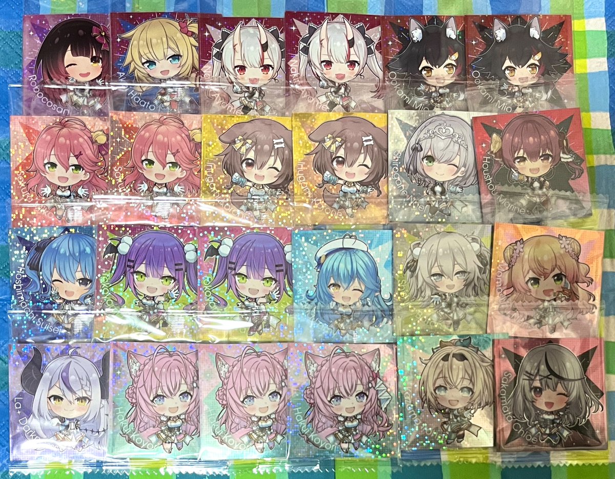 chima070307's tweet photo. 【譲渡】
ホロライブ  hololive イタジャガ ウエハース
譲：画像のもの
求：シール→1枚50円 + 送料 / カード→1枚100円 + 送料

☆郵送のみ
☆まとめての方優先
☆少額のため、基本はお支払いPayPayのみ

内容に応じて柔軟に検討いたします。
検索からでもお気軽にお声掛けください。 https://t.co/bKizU2MV7R