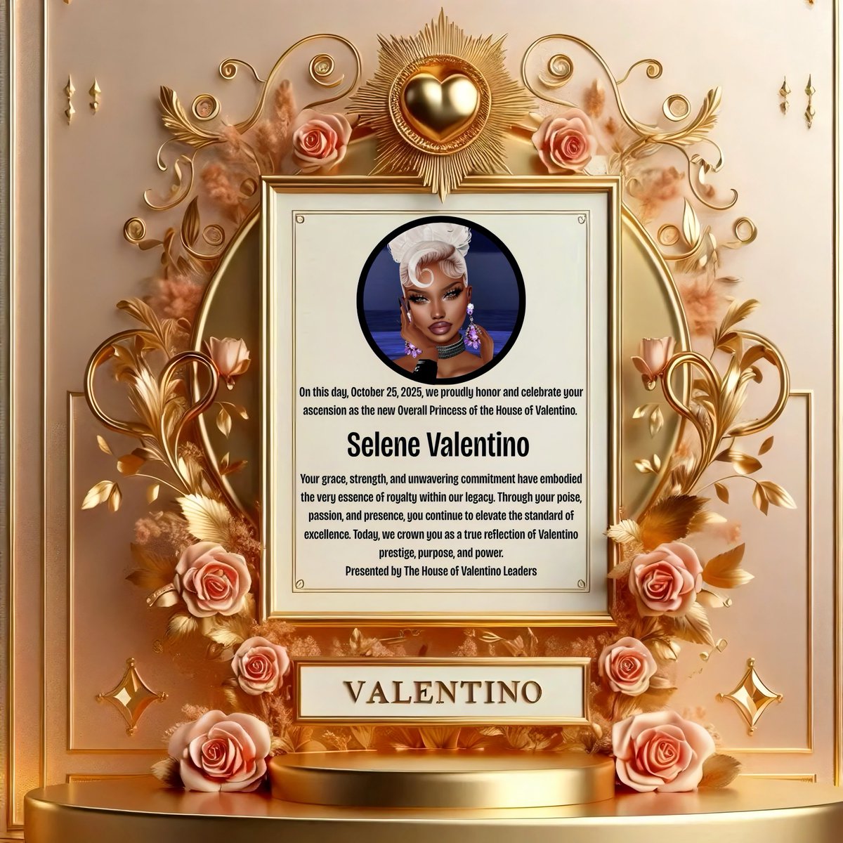 I want to formally thank my leaders for pouring into me and loving enough to entrust me as their new overall princess I’m so gagged still and ready to work. Diva you for me here and made me work thank you so much. Mommy Larae Breaze Lah Issa Athena and Arianna thank y’all!!💋💋