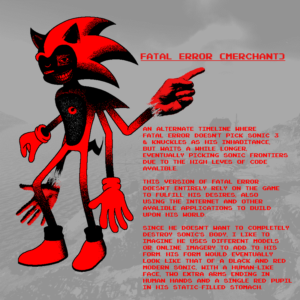 MrSunker's tweet image. Been in my head for a while, I'll try make a 31st contribution for Exe-tober #fatalerrorsweep