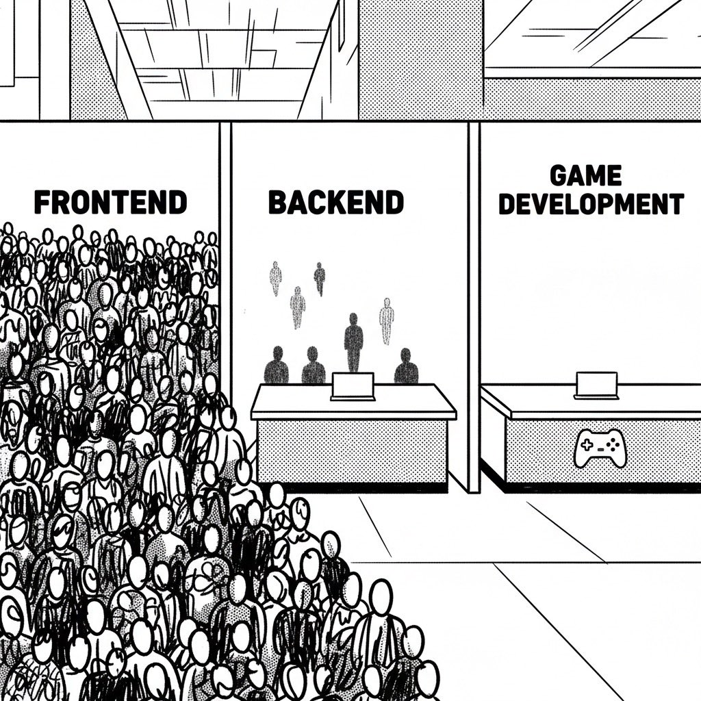 Aniket_K_Gupta's tweet image. Freshers, these days why developers aren’t going in game development at all ??

#backenddevloper #Frontend #web