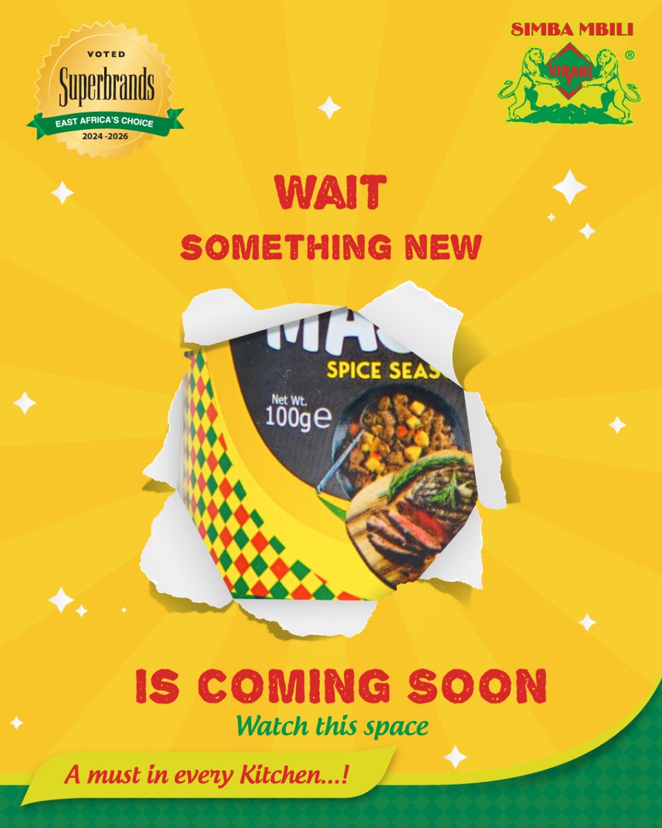 simbambilispice's tweet photo. Something Super is coming. Are you ready? #SimbaMbili #FreshOnTheShelf #SimbaMbiliLaunch #TasteTheNew #SpiceUpgrade https://t.co/N840XpyFvU