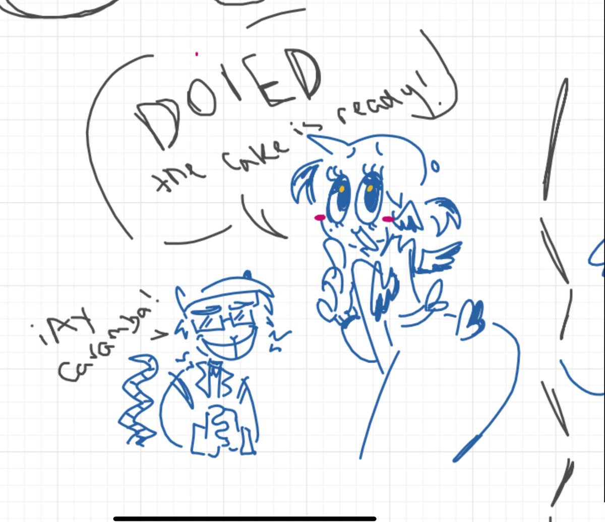 Elspiderduck on the whiteboard ❤️