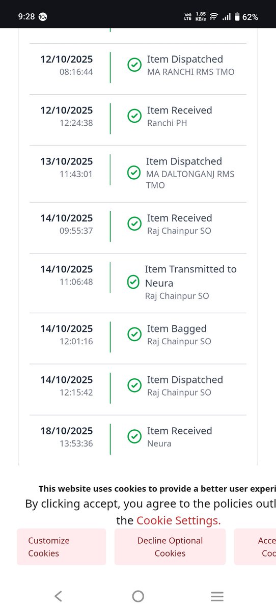 Saumyacritic's tweet image. Indian Speed #Post is an absolute disaster! My #parcel was supposed to reach by October 14
 even #Diwali is over, yet no sign of it. Their so-called #SpeedPost moves slower than a tortoise. No #updates, no responsibility, no #customer support — just endless frustration. It’s…