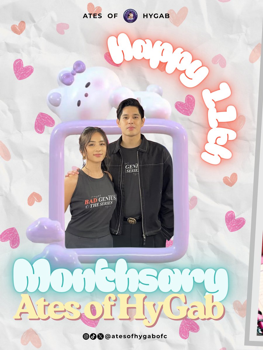 AtesOfHyGabOFC's tweet photo. ⋆.𐙚˚ 11 MONTHS OF LOVE &amp; SOLIDARITY ✨

Happy 11th Monthsary, Ates of HyGab! 💜 As we celebrate another month of friendship and support, we’re also gearing up for something special next month — our Charity Event in celebration of our 1st Anniversary as a fandom! 🥂 https://t.co/kSfGv4uKeu