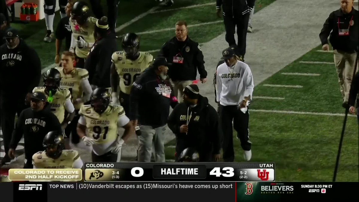 BleacherReport's tweet image. Less than ideal situation for the Buffs
