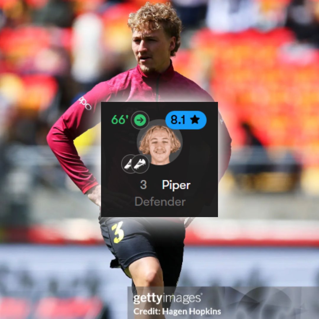 🇳🇿 Corban Piper (23) was subbed on in the 66th minute when Wellington Phoenix were trailing 1-0 to Brisbane Roar. He provided an assist for Wellington's equalizing &amp; winning goals. 

24 Minutes Played
2 Assists
3 Chances Created
1 Pass into final third

Game Changer.