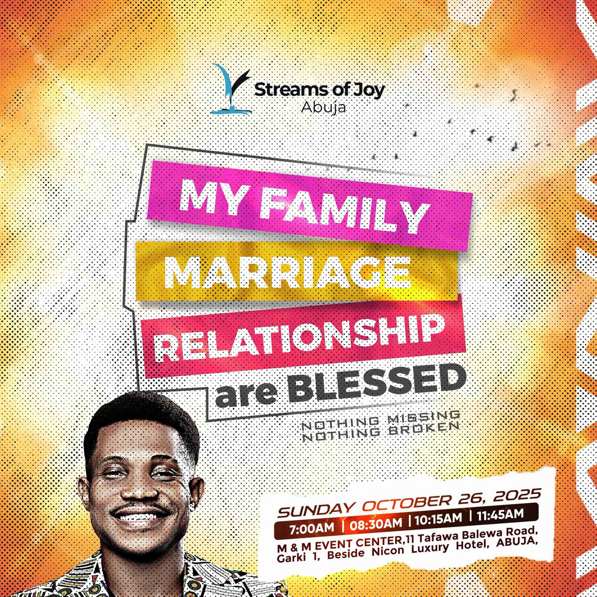RealJerryEze's tweet photo. I cannot wait to see you in Church as we speak the blessings of God over your FAMILY , MARRIAGE AND STRATEGIC DESTINY RELATIONSHIPS…
Are You Ready ???
Which Service are you coming for ??? https://t.co/u8mrNyC8MI