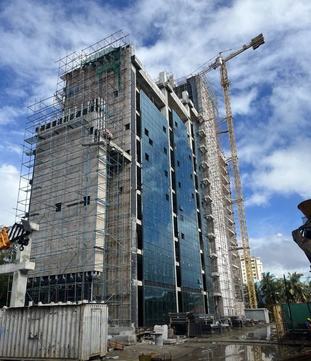 UpdatesChennai's tweet image. Status of Chettinad Corporate Office (G+14F) & 40 key Hotel at MRC Nagar... #Chennai #Projects 🏗️🌇
